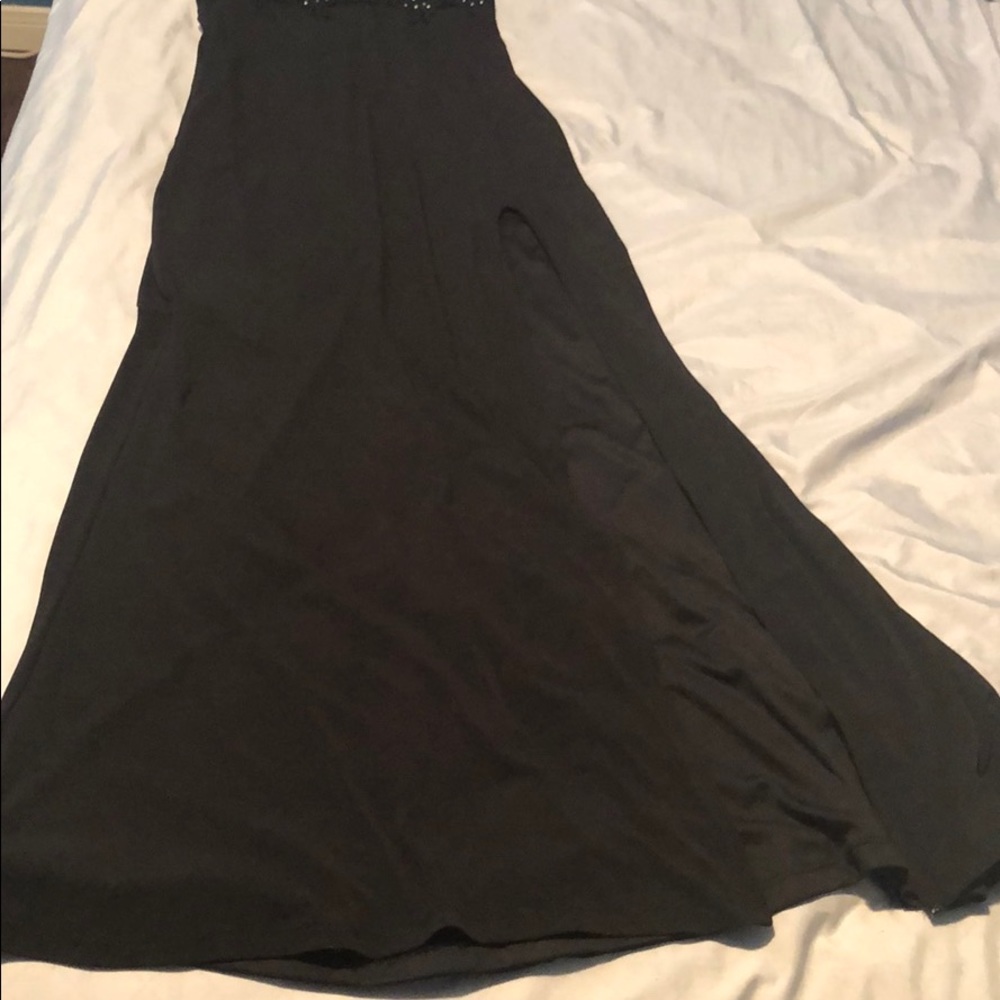 Fitted mermaid style dress.